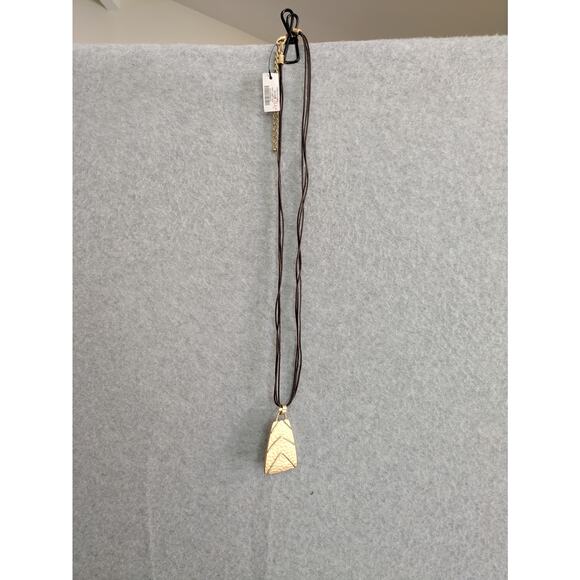 Chico's‎ Necklace Boho Jewelry Statement Multistrand Teardrop Color Gold Tone - Picture 1 of 10